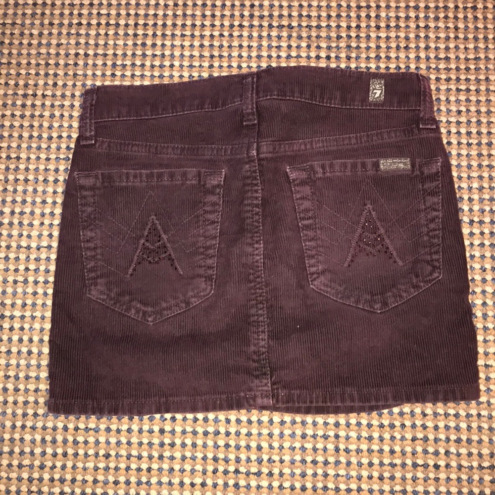 7 For All Mankind girls size 8 maroon miniskirt